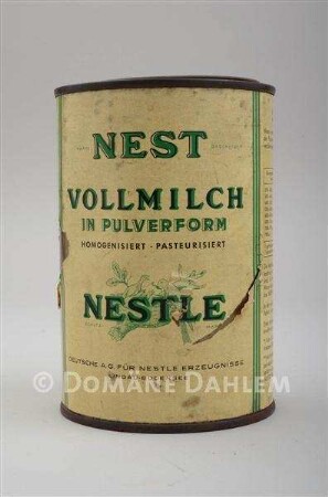 Vorratsdose für Vollmilch in Pulverform
