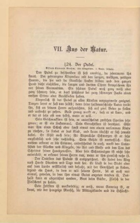 VII. Aus der Natur