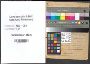 Entnazifizierung Berti Fassbender , geb. 24.11.1902 ()