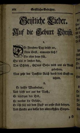 Geistliche Lieder.