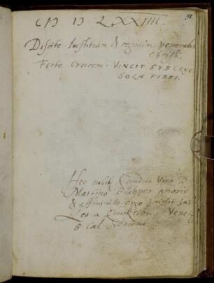 Leo a Quickelberg, Venedig 8 Cal. Septemb. 1574
