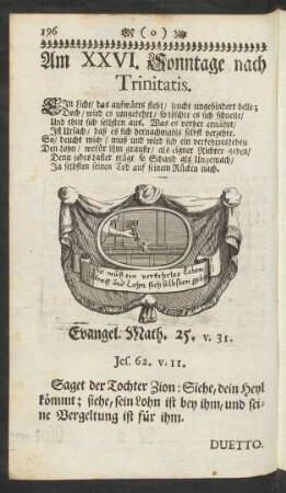 Am XXVI. Sonntage nach Trinitatis