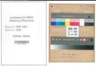 Entnazifizierung Albert Kellner , geb. 01.03.1891 (Dachdecker)