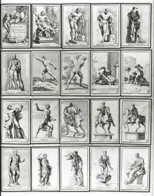 20 Skulpturen aus der Folge: Figures antiques