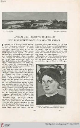 Anselm und Henriette Feuerbach und ihre Beziehungen zum Grafen Schack, [1]