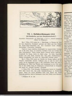 VII. 1. Radfahrer-Kompagnie 1918