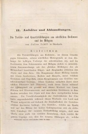 Die Tertiär- und Quartärbildungen am nördlichen Bodensee und im Höhgau