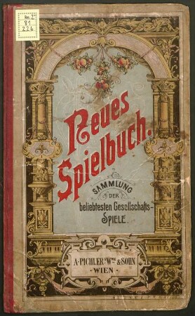 Neues Spielbuch : Sammlung der beliebtesten Gesellschafts-Spiele