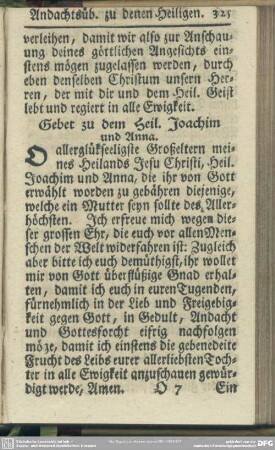 Andachts-Uebungen zu denen Heiligen