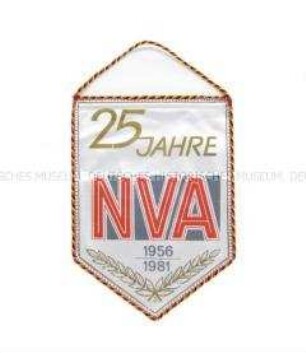 Wimpel 25 Jahre Nationale Volksarmee