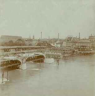 Rheinbrücken Basel, Schweiz, 1904