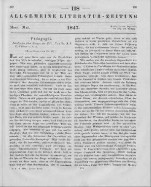 Vilmar, A. F. C.: Schulreden über Fragen der Zeit. Marburg: Elwert 1846