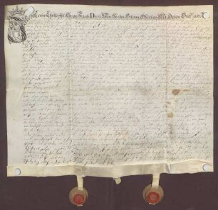 Instrumentum cautionis des Severin Christoph Droste zu Senden.