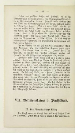 VII. Religionskriege in Deutschland
