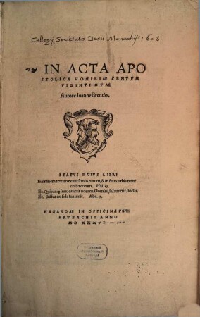 In acta apostolica homiliae centum et viginti duae