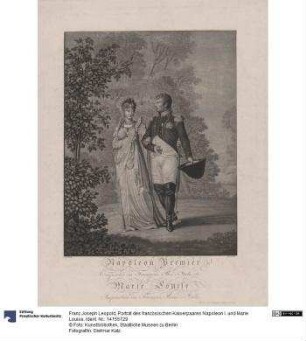 Porträt des französischen Kaiserpaares Napoleon I. und Marie Louise