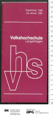 Programm 2. Semester 1980/1981