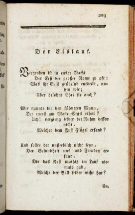 Der Eislauf