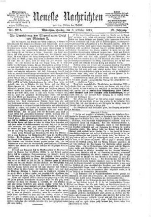 Neueste Nachrichten aus dem Gebiete der Politik. 1875 = Jg. 28, 10 - 12 = 6. 10. - 31. 12