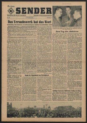 Betriebszeitung 'WF-Sender', Nr.39/1955 (12. Oktober 1955)