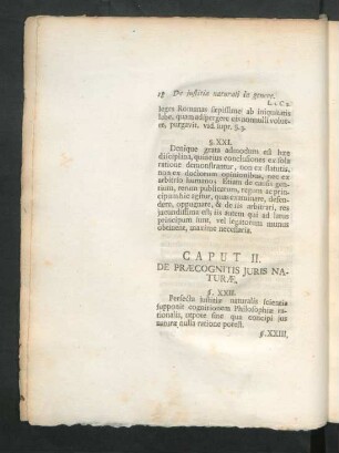 Caput II. De Praecognitis Iuris Naturae