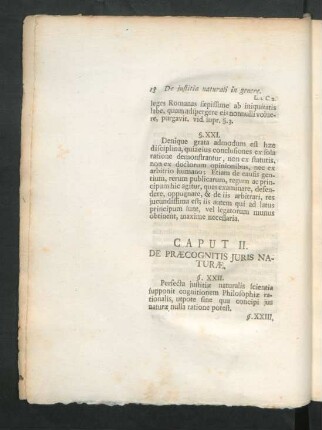 Caput II. De Praecognitis Iuris Naturae