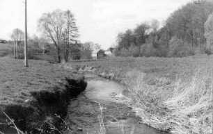 Panschwitz-Kuckau-Ostro. Blick zur ehem. Wassermühle unter der Schanze, am Klosterwasser