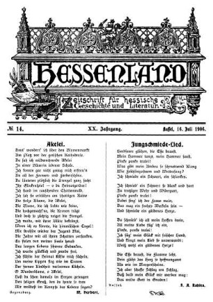 No. 14, 16. Juli 1906