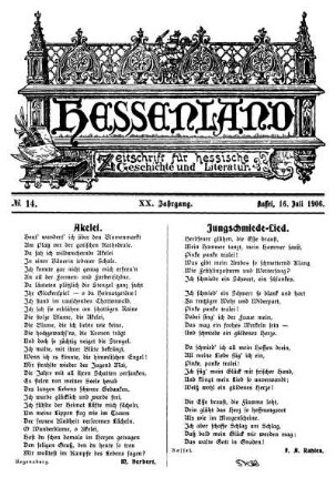 No. 14, 16. Juli 1906