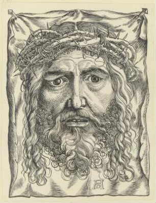 Das Schweißtuch der Veronika mit dem Antlitz Christi
