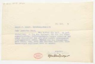 Brief an J. Quast : 12.12.1913