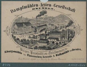 Die Bienertmühle (Kurfürstliche Hofmühle, Dampfmühlen- Aktiengesellschaft) in Plauen bei Dresden