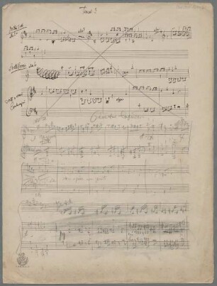 Il Segreto di Susanna, orch, Excerpts. Sketches. Fragments - BSB Mus.ms. 12307 : [caption title:] Ouvertüre Capriccio