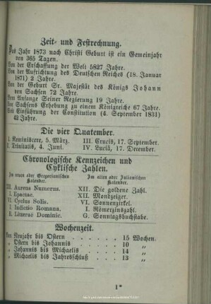 Die vier Quatember