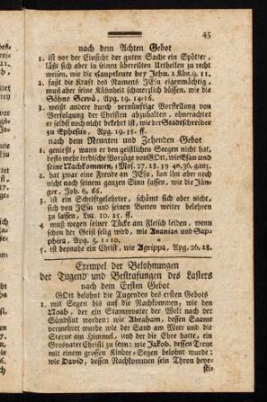 45-64, nach dem Ersten Gebot - nach dem Vierten Gebot