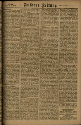 Zweite Ausgabe vom Freitag, den 22. August 1919.