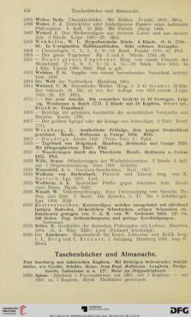 Taschenbücher und Almanache (Nr. 5930-5963)