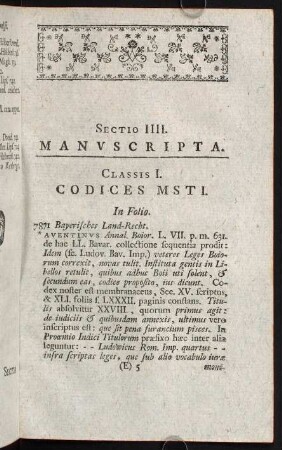 73-104, Sectio IIII. Manuscripta
