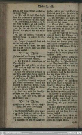 Der 67 Psalm