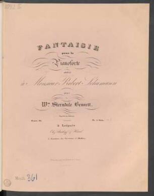 Fantaisie pour le Pianoforte Oeuv. 16.