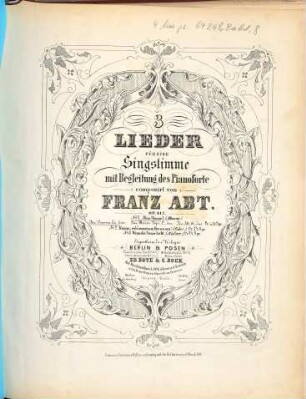 3 Lieder für eine Singstimme mit Begleitung des Pianoforte : op. 417, 1. Mein Himmel