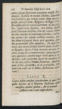Caput X. Calicis Usum omnibus concedendum, eo quod hoc pacto haeretici ad S. Matrem Ecclesiam ...