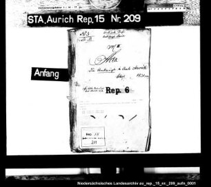 Die Dienst- und Besoldungsverhältnisse der Amtsvögte im Amt Aurich