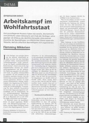 Öffentlicher Dienst: Arbeitskampf im Wohlfahrtsstaat