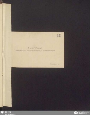 [wizitka: Adolf Černý]