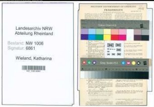 Entnazifizierung Katharina Wieland , geb. 08.07.1885 ()
