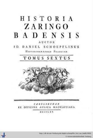 6: Historia Zaringo-Badensis