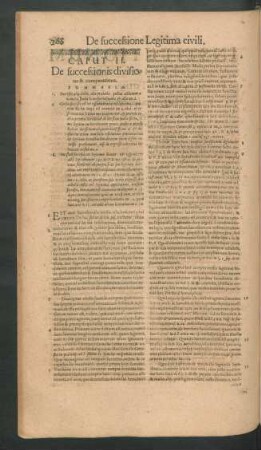 Caput II. De successionis divisione & comparatione.