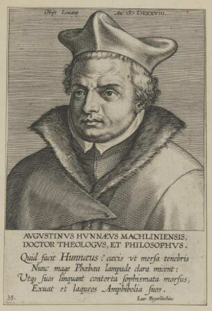 Bildnis des Augustinus Hunnaeus
