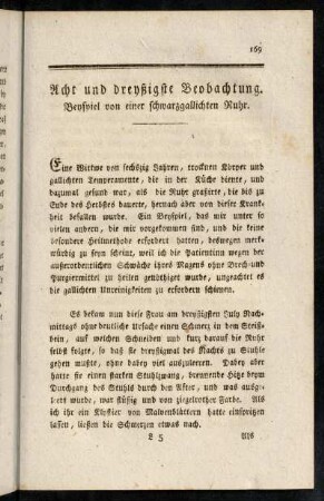 169-178, Acht und dreyßigste Beobachtung.